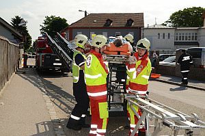 Erdbebenbung mit Pflegeheimevakuierung in Neufeld, 22.06.2013