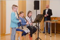 Weihnachtsstunde in der Musikschule Neufeld, 21.12.2015