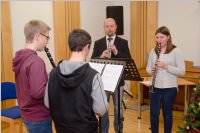 Weihnachtsstunde in der Musikschule Neufeld, 21.12.2015