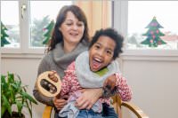 Volksschule feiert Weihnachten im Pflegeheim Neufeld, 22.12.2016