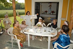 Kinderspiel der Ministranten