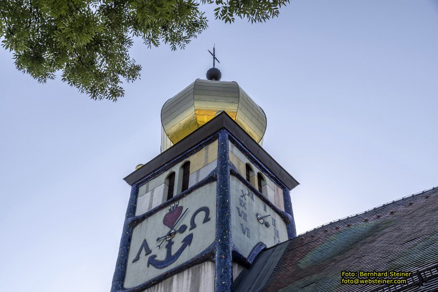 Hundertwasserkirche Bärnbach, Pfarrkirche hl. Barbara, September 2023